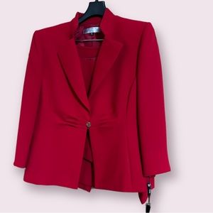 NWT Tahari 16P Red 3 piece suit